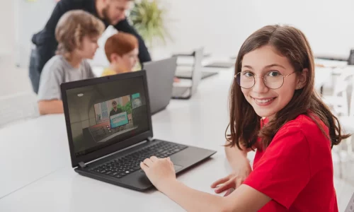 Blind leren typen met typemission op school